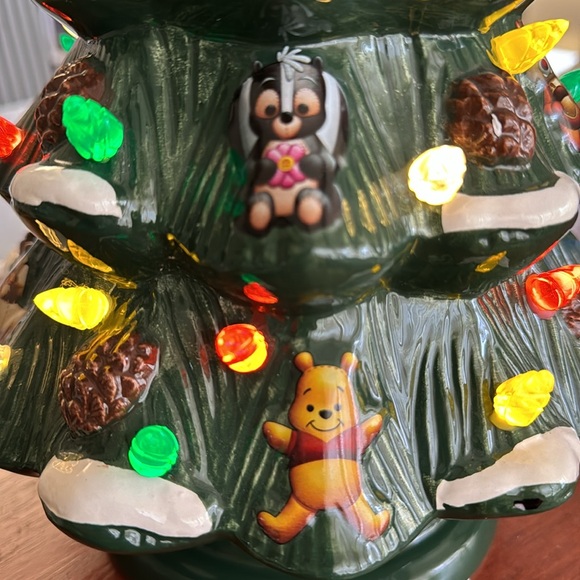 Retro Ceramic Light Up Christmas Tree - Disney Parks Authentic Original - Picture 4 of 11